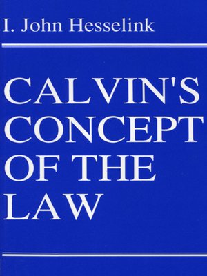 cover image of Calvin's Concept of the Law